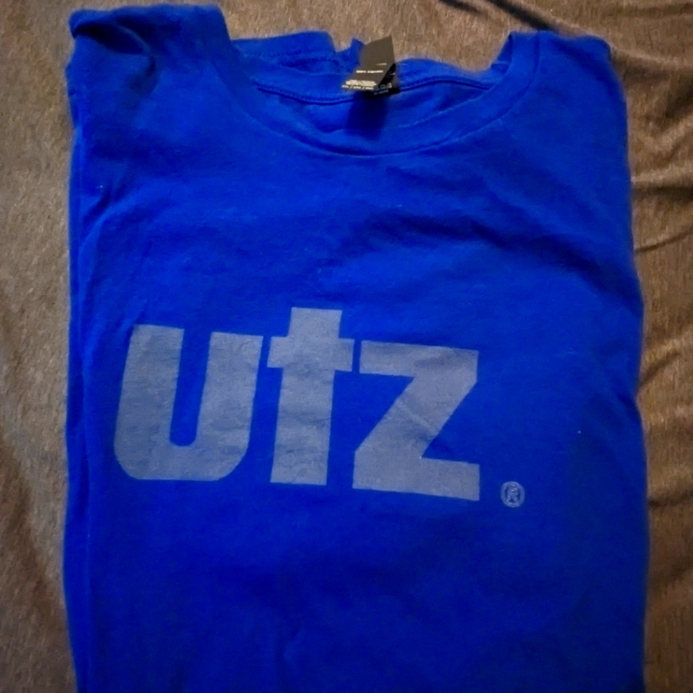 Utz 100% blue cotton t-shirt, size 2XL